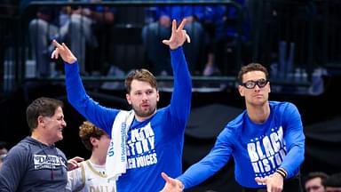 “NBA Ain’t Ready for Goggles Luka”: Luka Doncic ‘Stealing’ Dwight Powell’s Glasses Draws Fan Reactions