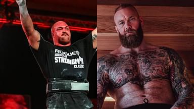 Mitchell Hooper and Hafthor Bjornsson Give Strongman Fans Goosebumps Over an Epic Moment on Stage