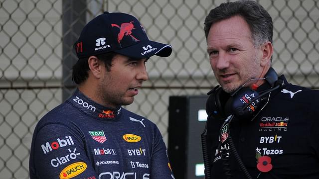 “He’s Probably Not Aware of It”: Christian Horner Defends Helpless Sergio Perez After Missed Podium Chance