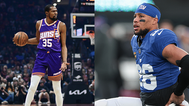 Kevin Durant chimes in during Saquon Barkley and Tiki Barber's online beef.