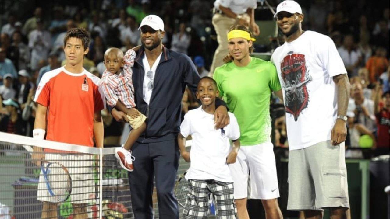 When Rafael Nadal Entertained LeBron James and Dwyane Wade by Winning Miami Open 2011 Clash Against Kei Nishikori