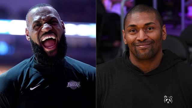 LeBron James Laughs At Himself For 'Destroying' Metta World Peace As A Rookie