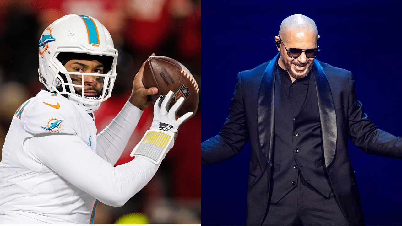 Pitbull Celebrates Dolphins Star Tua Tagovailoa During His Concert In Miami For His Incredible 2023 Season