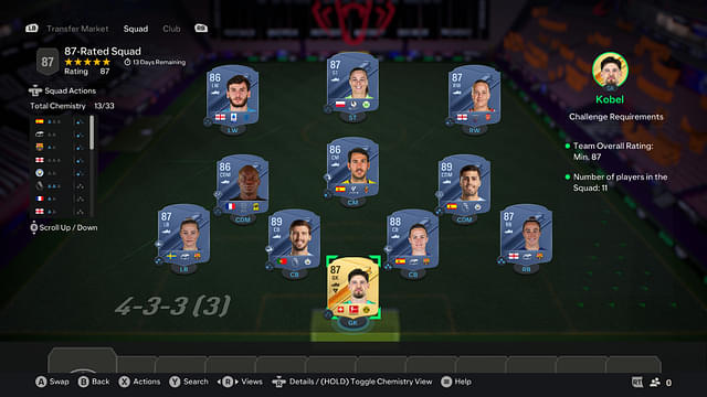 87-Rated Squad [Price - 120.3K]