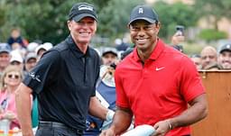 Tiger Woods and Steve Stricker