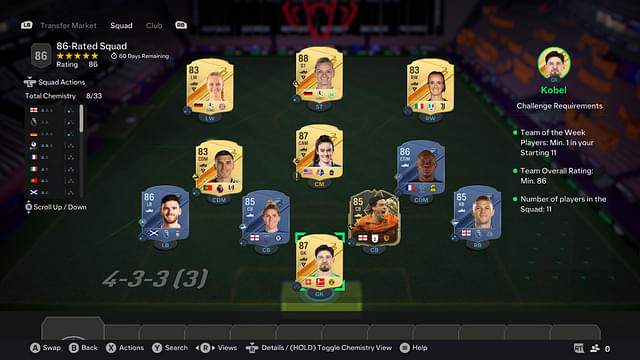 86-Rated Squad [Price - 87.7K]