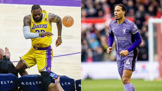 "Two Icons Collide": LeBron James Showcases Jersey Collab with Liverpool Star Virgil Van Dijk
