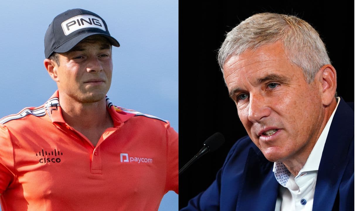 Viktor Hovland And Jay Monahan