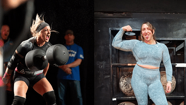 2024 Arnold Strongwoman Classic UK: Samantha Belliveau and Lucy Underdown Tie for First Place in the David Webster Memorial Weight Throw Event