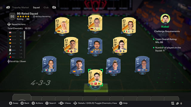 86-Rated Squad [Price - 66.7K]