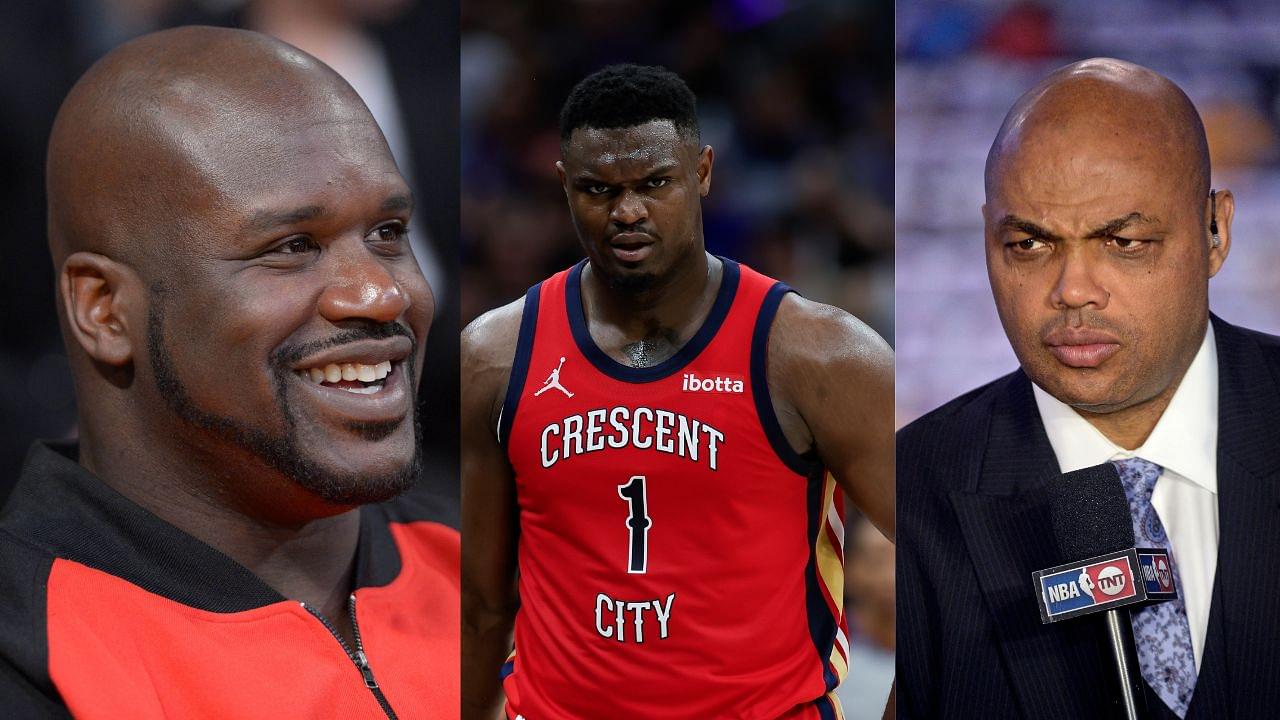 Shaquille O’Neal Brings Back Charles Barkley’s 3-Year-Old Zion Williamson Statement After Comment on ‘Inside the NBA’