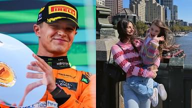 Wholesome Moment Between Lando Norris and Penelope Captured on Her Debut Race After Max Verstappen's DNF