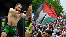 UFC Title Challenger Belal Muhammad Advocates Palestine Cause, Carrying Flag as Symbol for the Voiceless