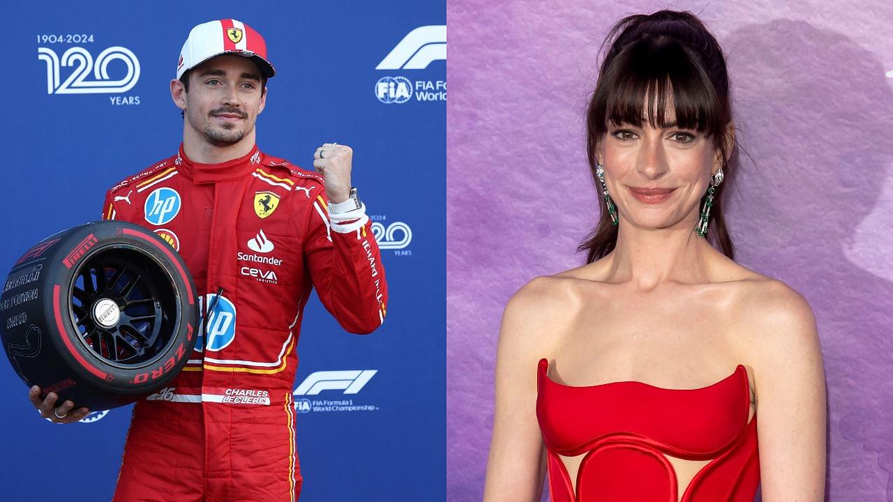 Listen: Anne Hathaway Sends Special Message To Charles Leclerc Via Celebrity Messenger
