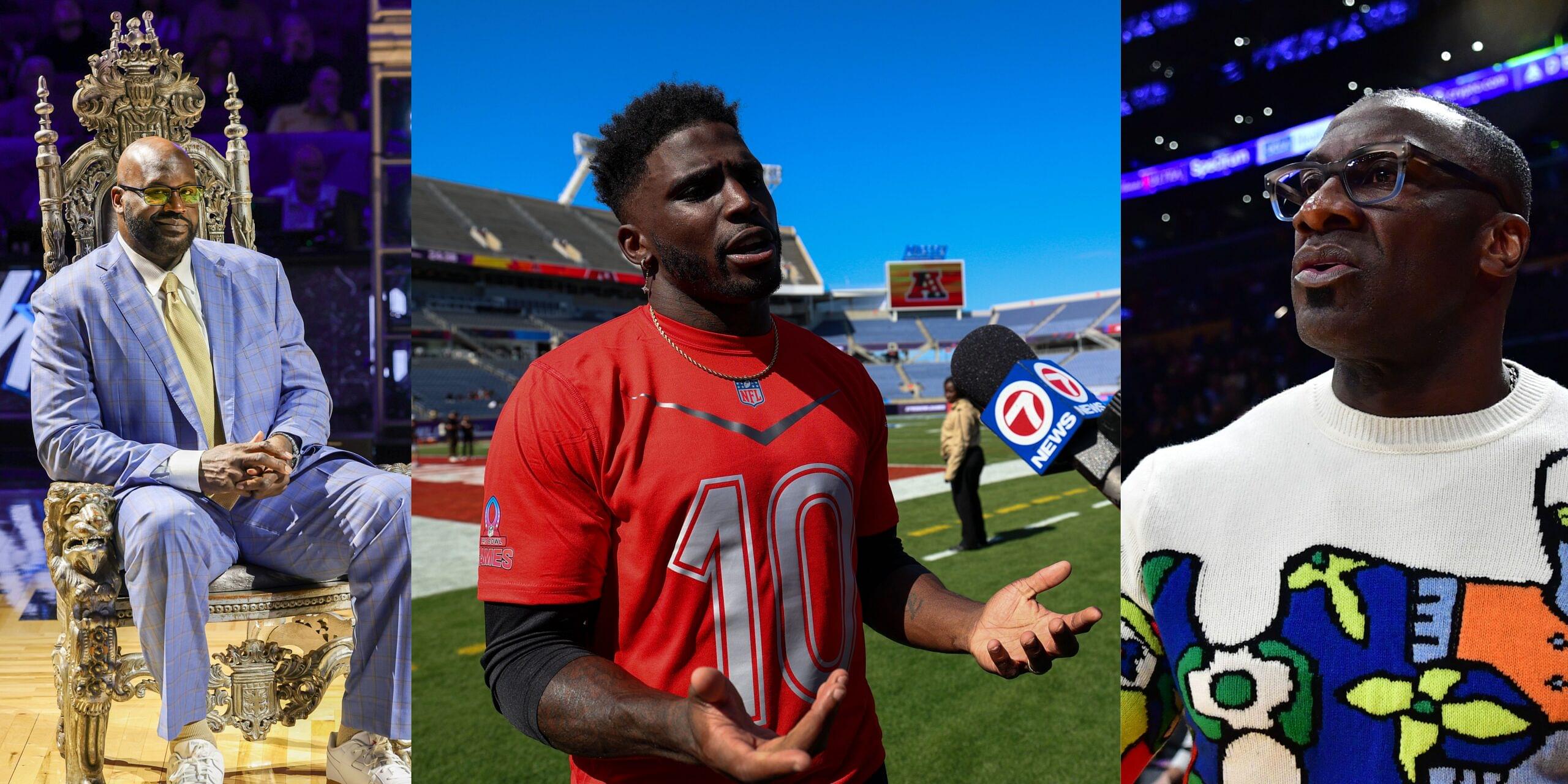 Tyreek Hill Compares Shaq Vs Shannon Sharpe to Drake Vs Kendrick Lamar Beef