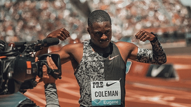 “Heading in the Right Direction”: Christian Coleman Goes Candid About His Prefontaine Classic 100M Sprint Performance