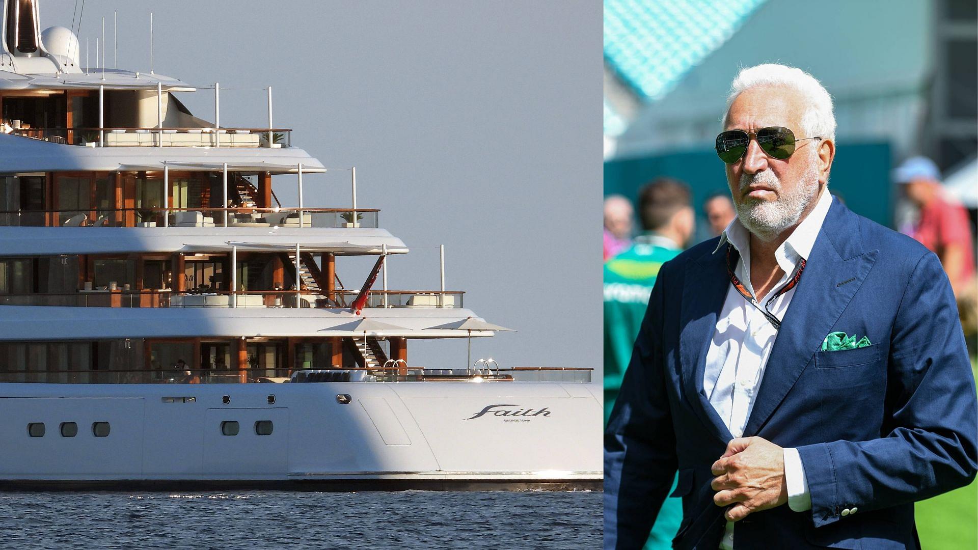 $200 Million Superyacht Owned by Nicholas Latifi’s Father Takes the Spotlight Boarding Lance and Lawrence Stroll