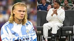Giannis Antetokounmpo Unboxes Special Package from Erling Haaland, Congratulates Manchester City Star on Winning PL Title