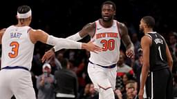 "24 And 9 Gone": Josh Hart Reminds NBA Fans About The Knicks Missing Julius Randle Against The 76ers