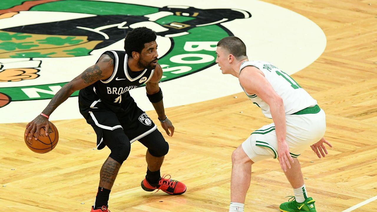 Kyrie Irving Stomping on Celtics Logo: Why Did the Former Nets Star Disrespect Boston's 'Lucky'?