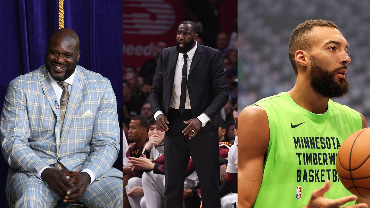 Shaquille O’Neal Drops 2-Word Reply to Kendrick Perkins’ Rudy Gobert Rant on ESPN