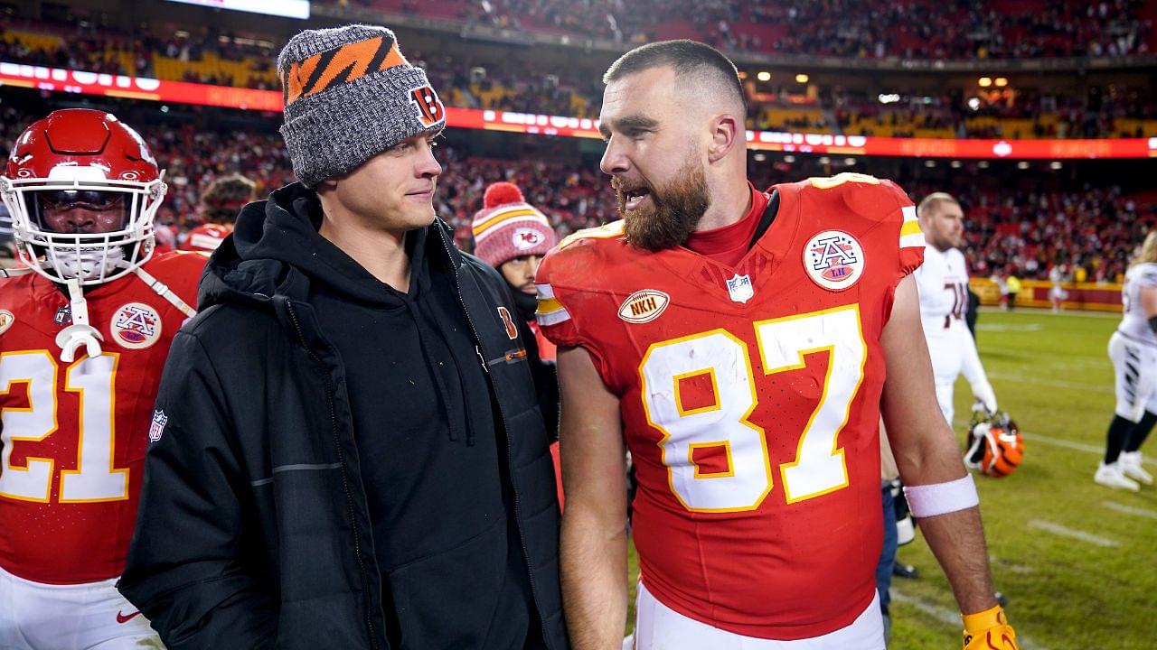 “Dont Know Who Came Up With This Dumba*s Question”: Travis Kelce Reacts To Joe Burrow Being Called the “Spiciest White Boy In the NFL”