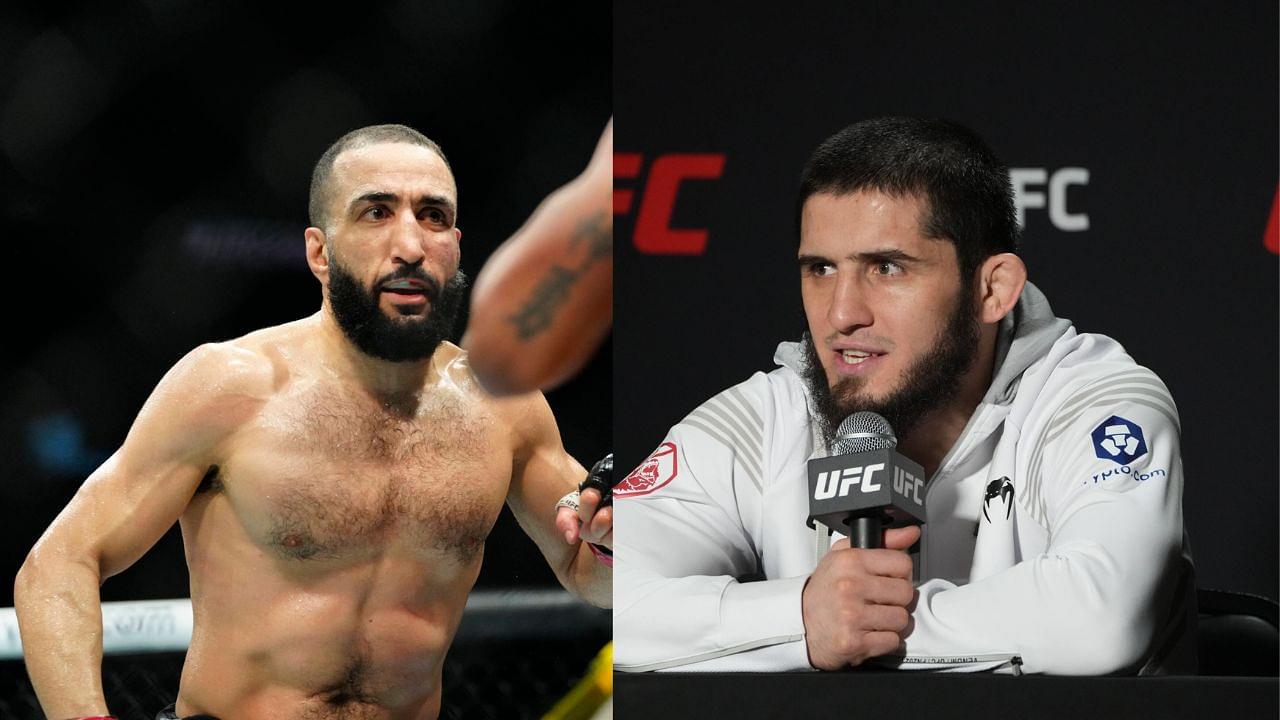 Dana White Announces UFC 304- Islam Makhachev and Belal Muhammad Share a Moment