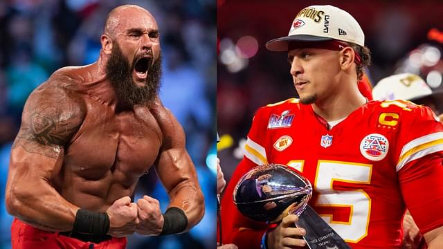 Mom Randi Reacts in 4 Words as WWE Giant Braun Strowman Confronts Patrick Mahomes Before Chiefs Teammates Assist