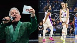 VIDEO: UFC Legend Bruce Buffer Hypes WNBA Team Los Angeles Sparks at Airport Ahead of Big Game