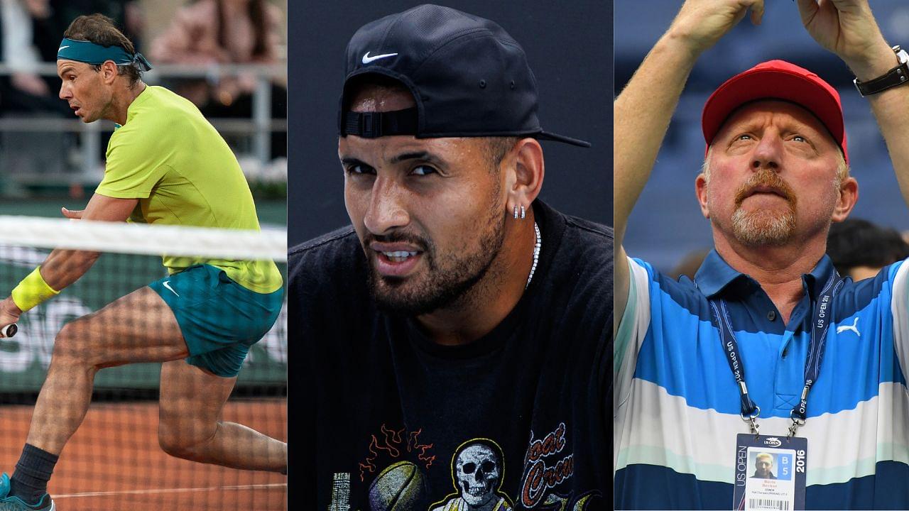 Rafael Nadal Madrid Open 2024 Act Unites Boris Becker and Nick Kyrgios