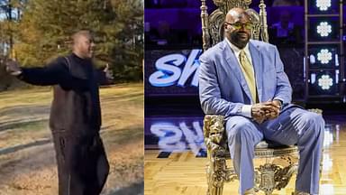 Shaquille O'Neal Unearths Old Clip of Himself Flexing After Draining a 3 at His Home While off the Court