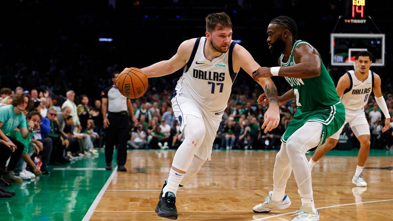 Jaylen Brown Shares a Special Moment With Luka Doncic After Winning NBA ...