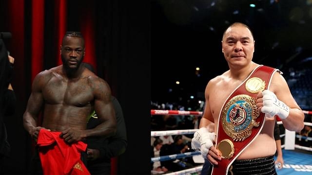 ‘No Way Deontay Wilder Wins This’: Fans Fear Zhilei Zhang's Knockout Power Amidst Nearly 70lbs Weight Difference