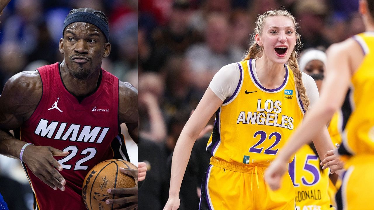 Jimmy Butler Shows Up to Sparks Game in a Cameron Brink Jersey Days ...