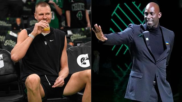 "KP Jumper Looking Good": Kevin Garnett Hypes Up A Potential Kristaps Porzingis Return For The NBA Finals