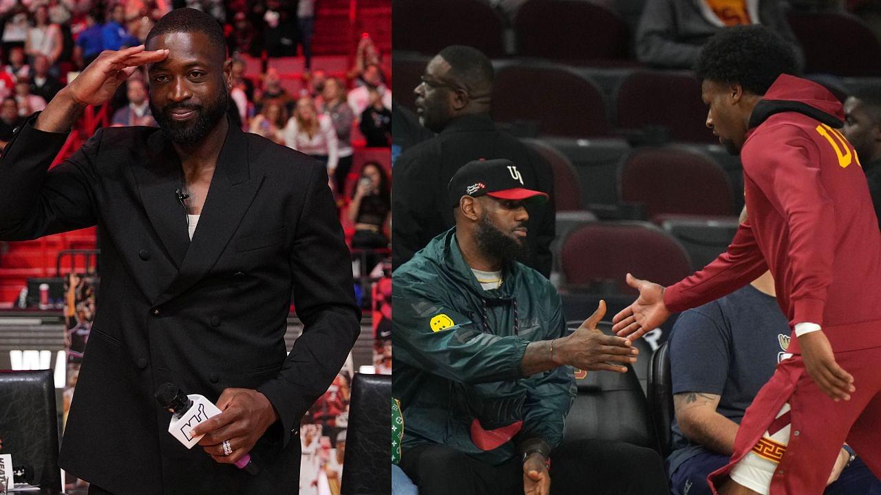 Dwyane Wade Congratulates Bronny And LeBron James On 'One Of The Dopest Moments' In NBA History