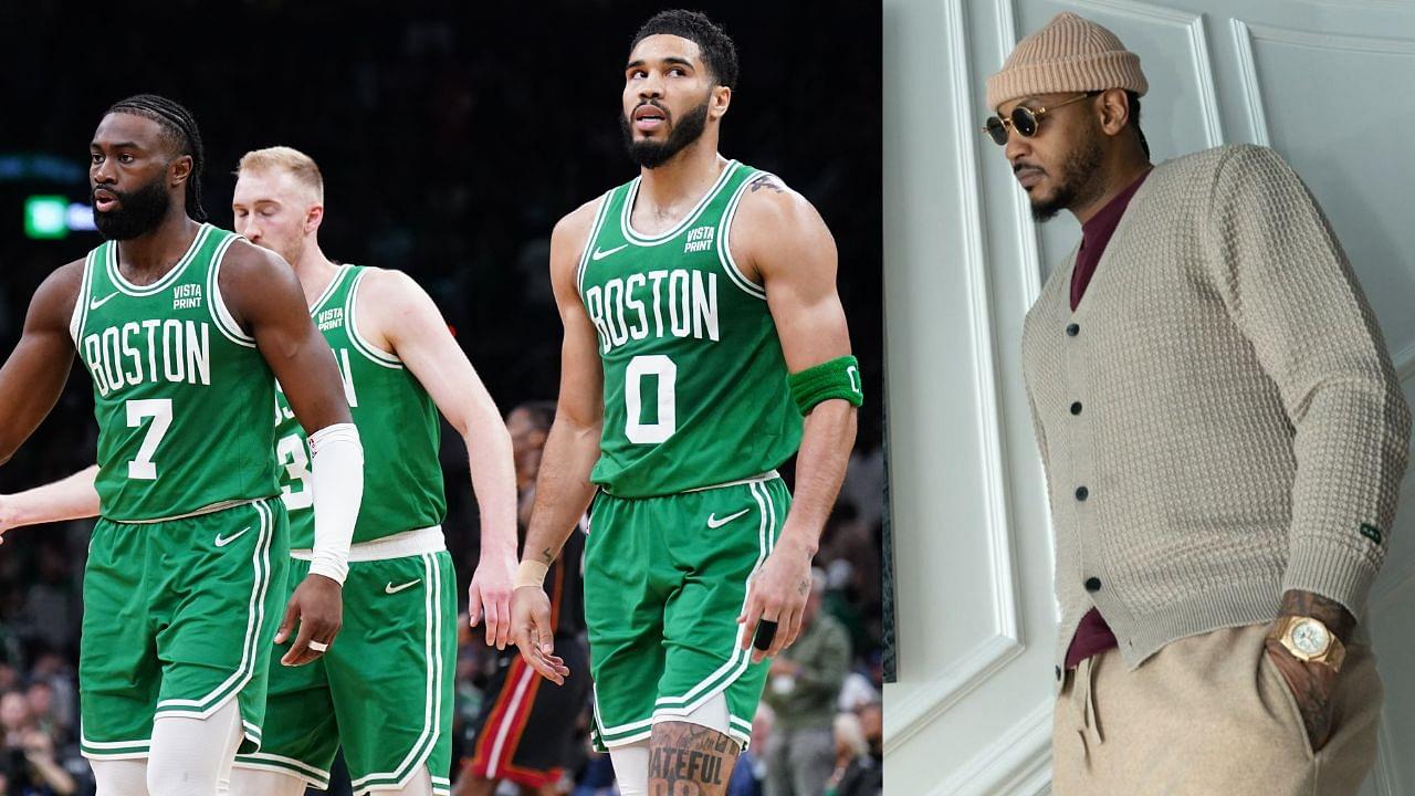 Carmelo Anthony Confidently Backs Jayson Tatum and Jaylen Brown for Historical Status