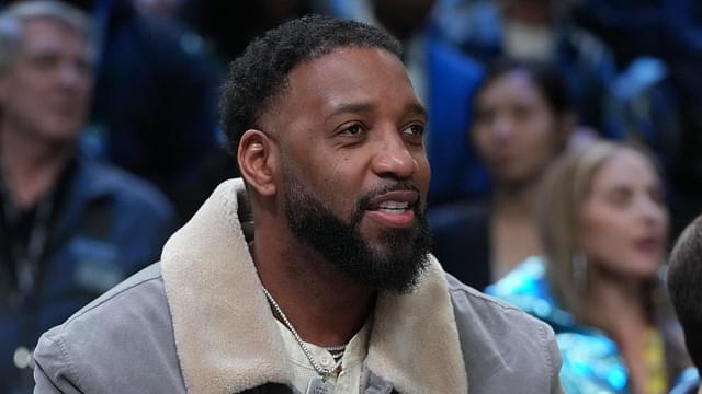 Feb 18, 2023; Salt Lake City, UT, USA; Tracy McGrady attends the 3-Point Contest during the 2023 All Star Saturday Night at Vivint Arena. Mandatory Credit: Kyle Terada-USA TODAY Sports