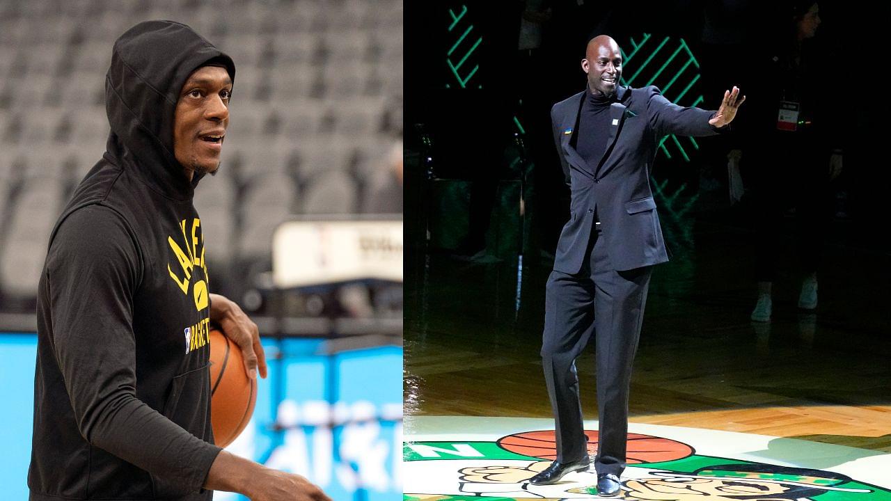 Kevin Garnett Congratulates Rajon Rondo On Getting Married As The Latter Walks Out To Future's 'March Madness'