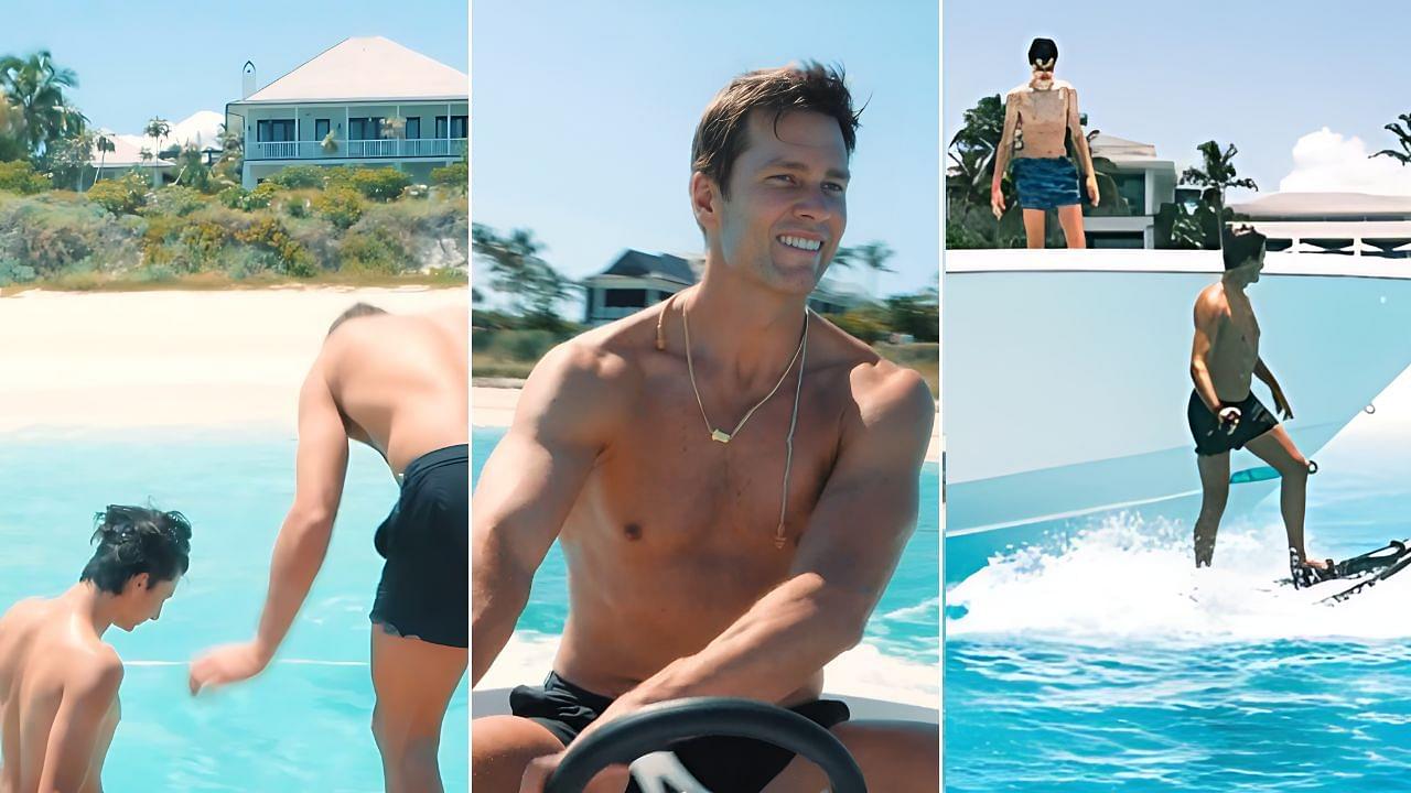 “You Won’t Jump”: Shirtless Tom Brady Embarks on Surfing and Basketball Adventure with Son Jack