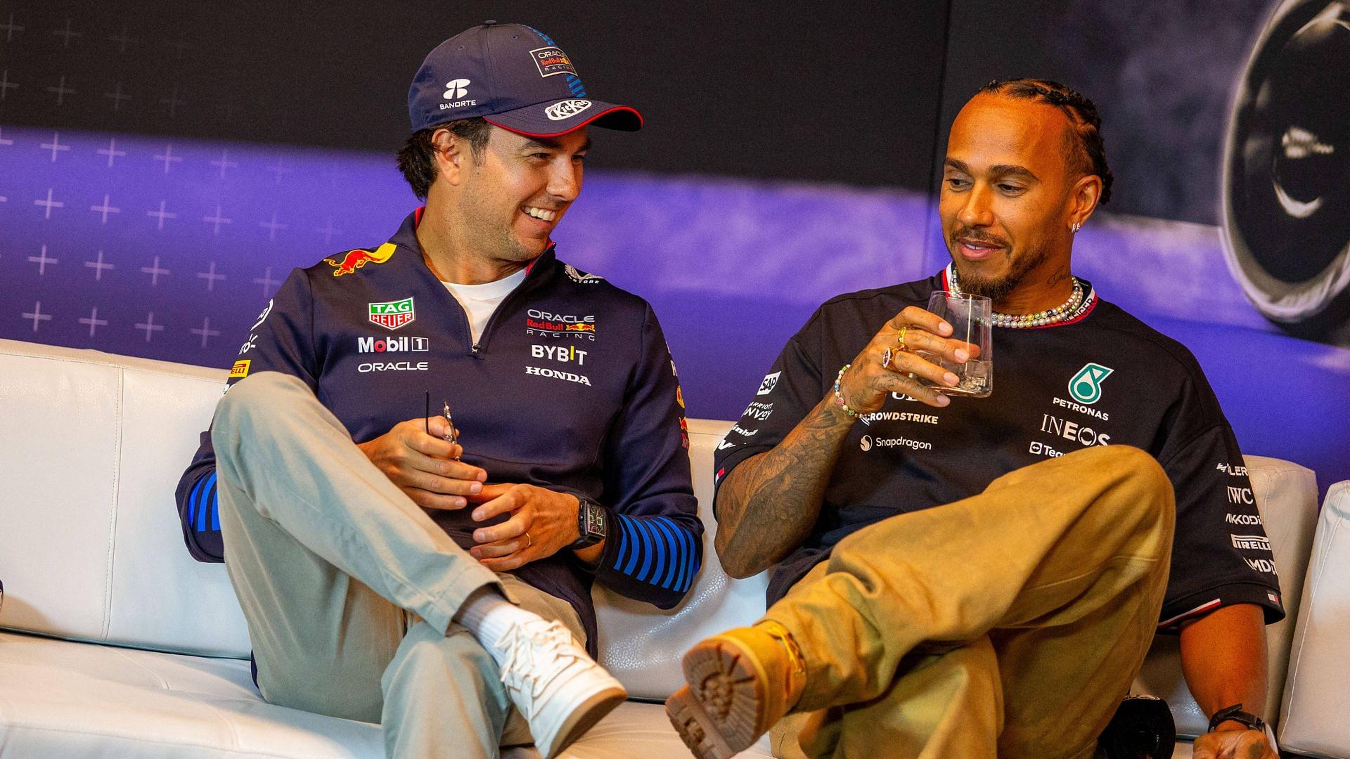 "Depends On Who He is Avoiding": Lewis Hamilton and Sergio Perez Give Their Take on Fernando Alonso's Superstition