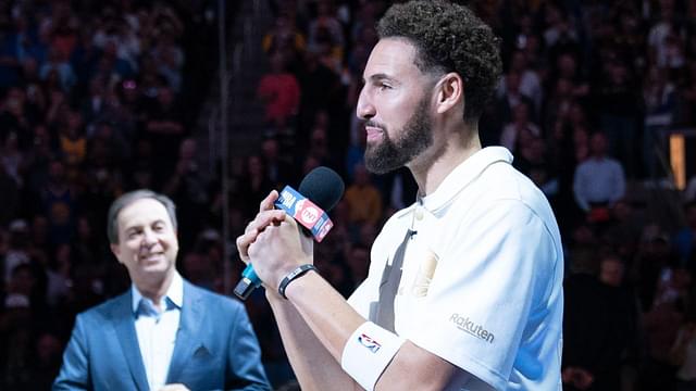 Joe Lacob and Klay Thompson