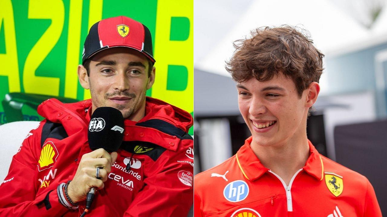 Charles Leclerc Gives “Piece of Advice” to Ferrari Junior Oliver Bearman Ahead of His Rookie Year