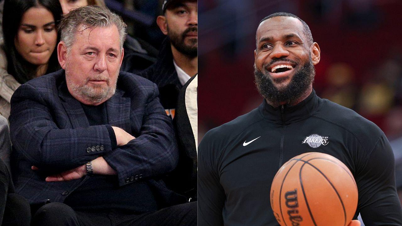 Knicks owner James Dolan and LeBron James