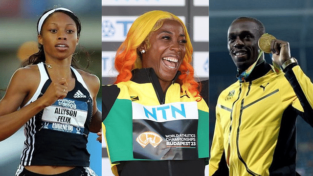Track Icons Usain Bolt, Allyson Felix, and Shelly-Ann Fraser-Pryce Shine on ESPN's Top 100 21st Century Athletes List