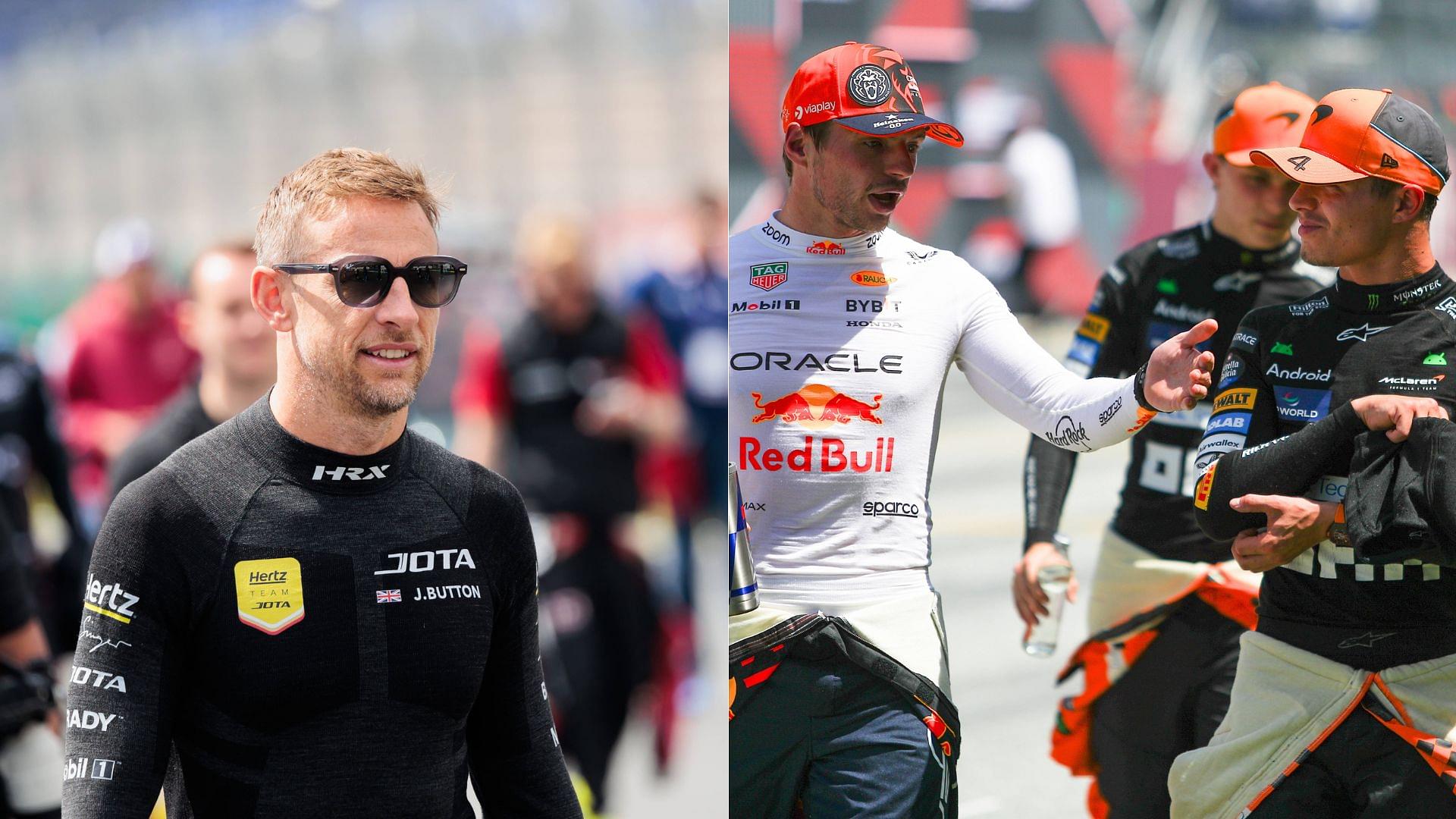 Verdict Delivered on Max Verstappen v Lando Norris By Jenson Button Shows What Racing Looks Like