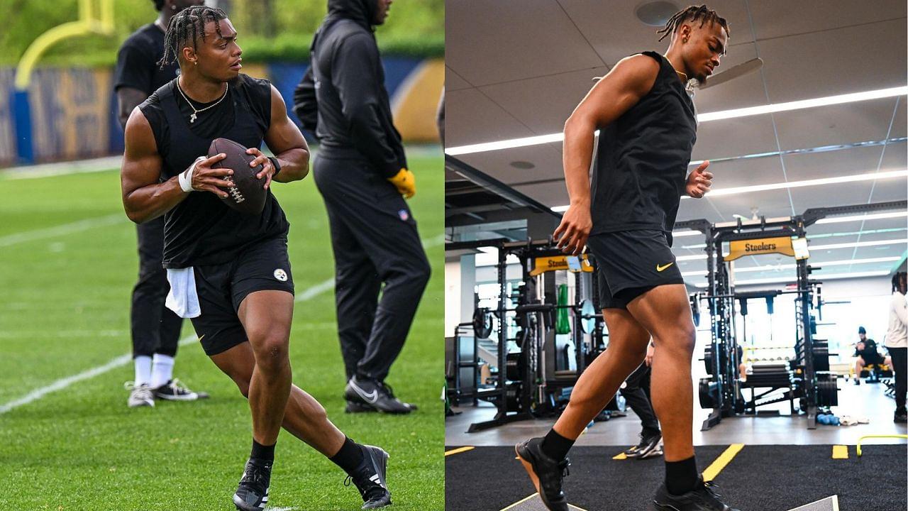 Steelers Training Camp Footage Suggests Justin Fields Won’t Let Russell Wilson Take the QB1 Job So Easily
