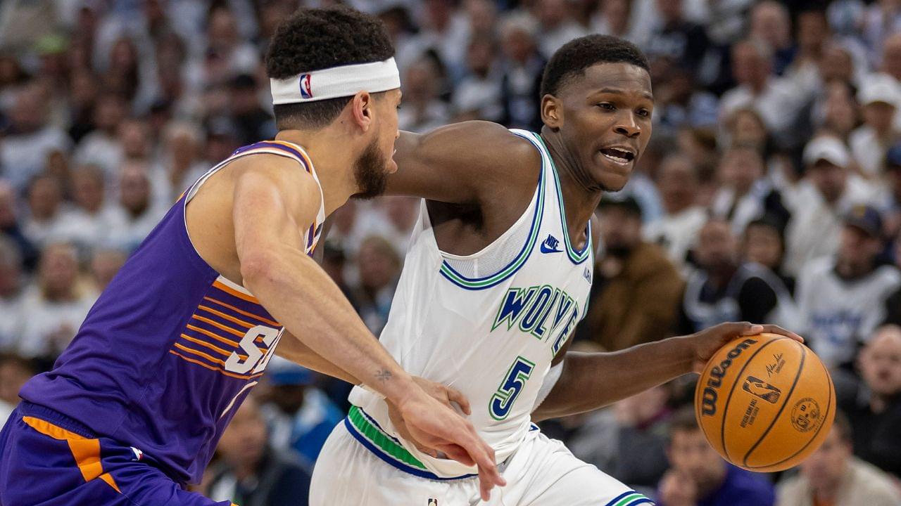 "Knock Down Book!" Anthony Edwards Yells At Devin Booker To Nail The Jumper Off His Pass