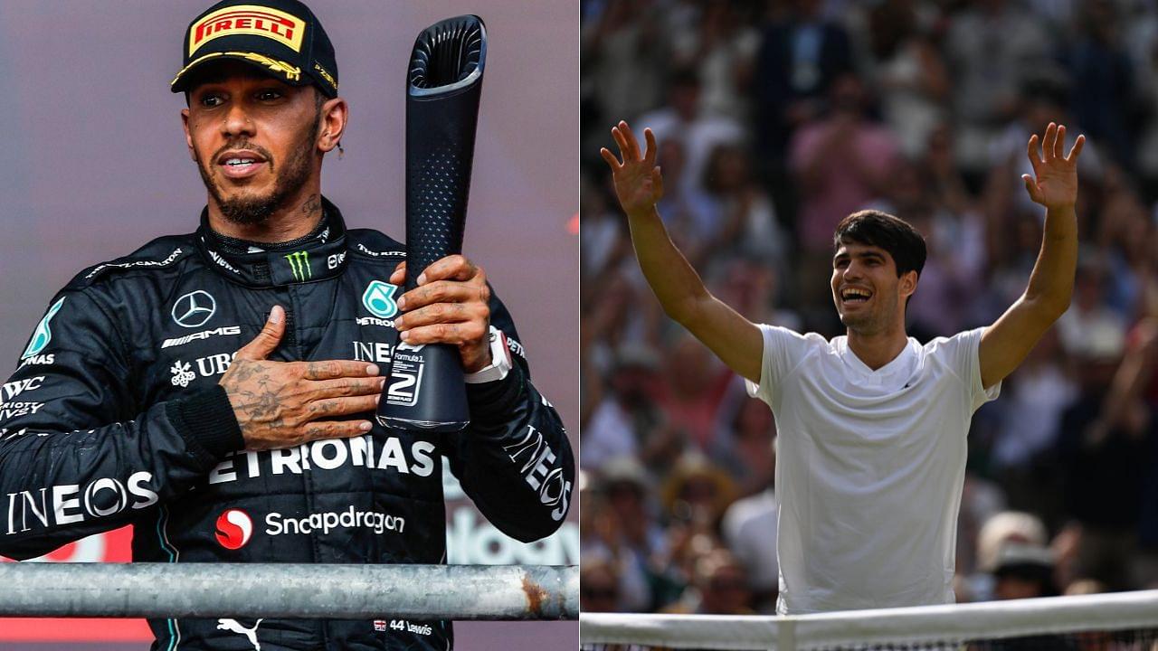 Lewis Hamilton Stands Out In Wimbledon Winner Carlos Alcaraz's Celebrations: "I Was Surprised"