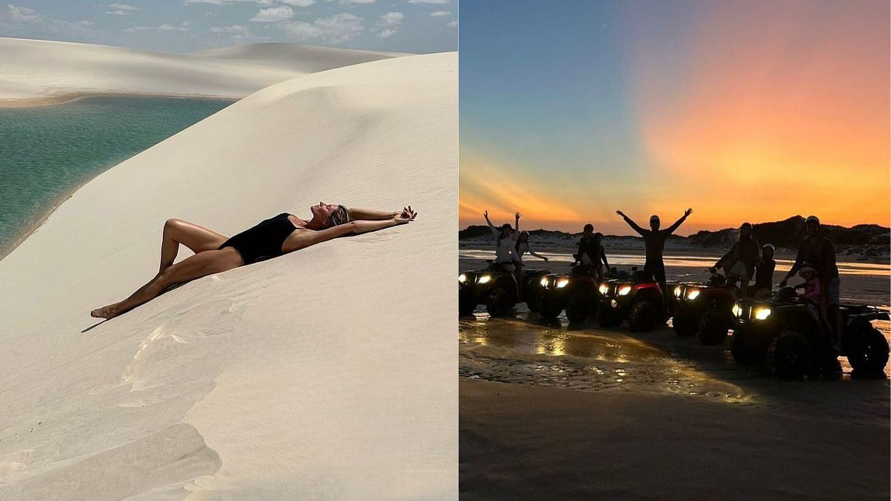 Em fotos: Ex-mulher de Tom Brady, Gisele Bündchen, visita os Lençóis Maranhenses com a filha Vivian